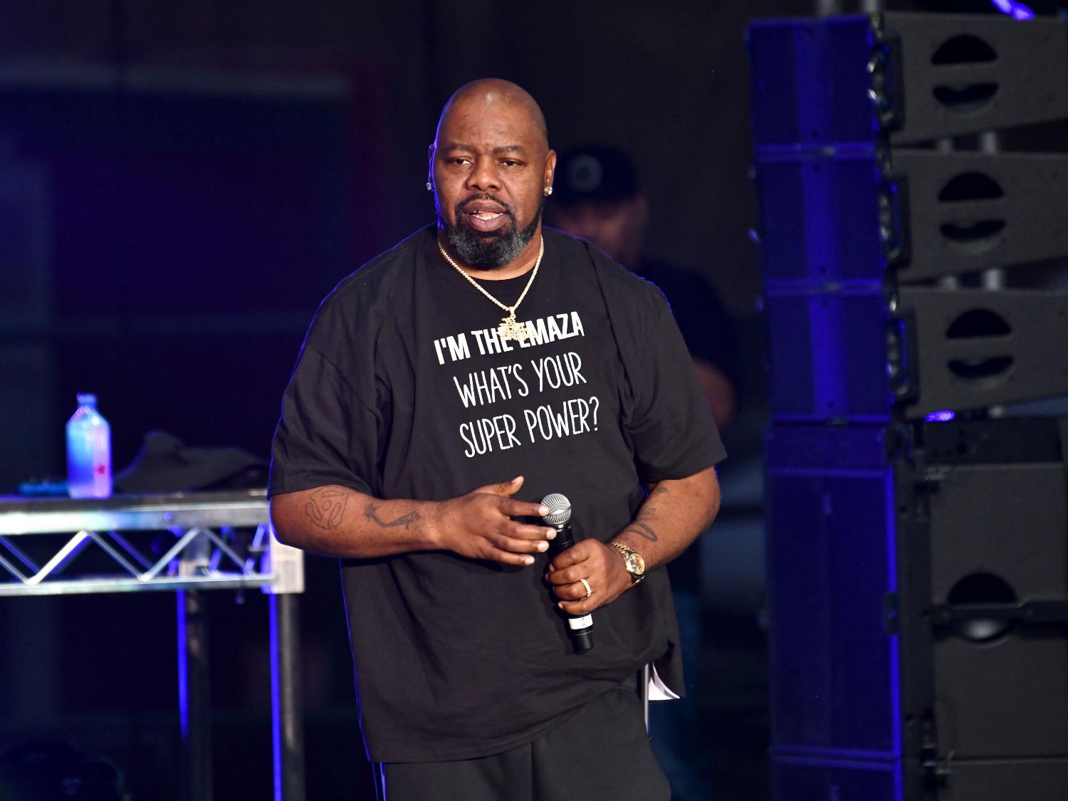 13.07.2019 - O rapper americano Biz Markie em show na Califórnia - Scott Dudelson/Getty Images