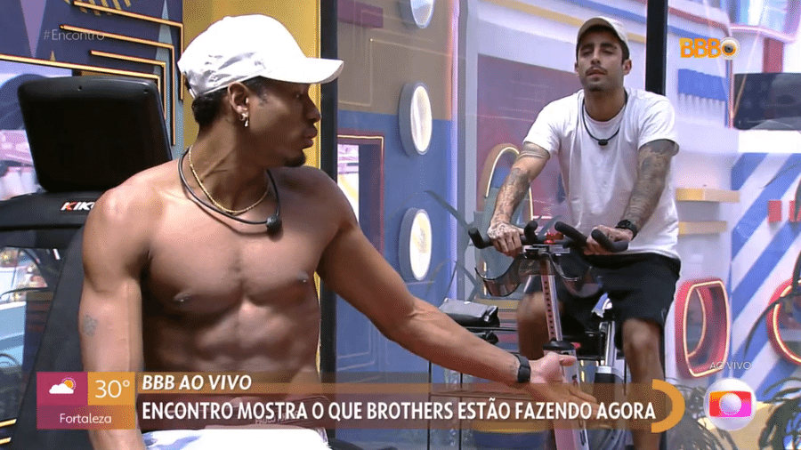 BBB 22: Paulo André fala palavrão ao vivo durante o "Encontro com Fátima Bernardes" - Reprodução/Globoplay