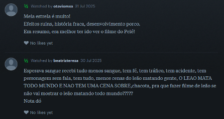 Críticas ao filme 'Presa' no letterboxd