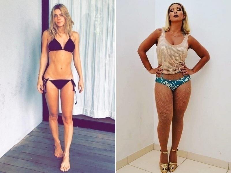 Carolina Dieckmann parece ser mais nova que Valesca Popozuda, mas as duas nasceram em 1978. A atriz faz 39 anos em setembro e a cantora, em outubro - Reprodução/Instagram