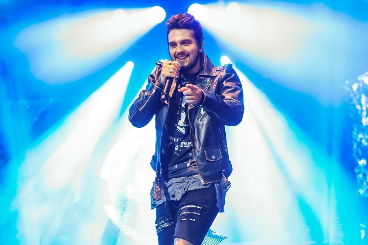 O cantor Luan Santana cantou com Sandy em um show neste final de semana, no Espaço das Américas, durante o lançamento da turnê "1977"  - Manuela Scarpa/Brazil News