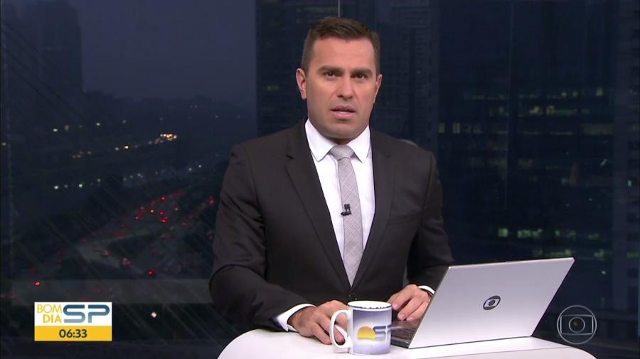 Rodrigo Bocardi apresenta o "Bom Dia SP", telejornal matinal da Globo - Reprodução/TV Globo