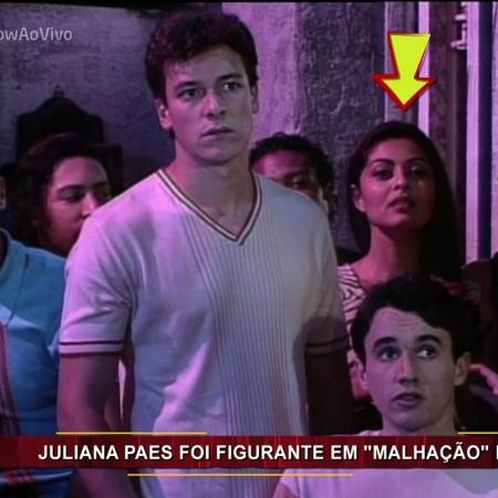 Juliana Paes aparece como figurante em cena de Rodrigo Faro em "Malhação" - Reprodução/TV Globo - Reprodução/TV Globo