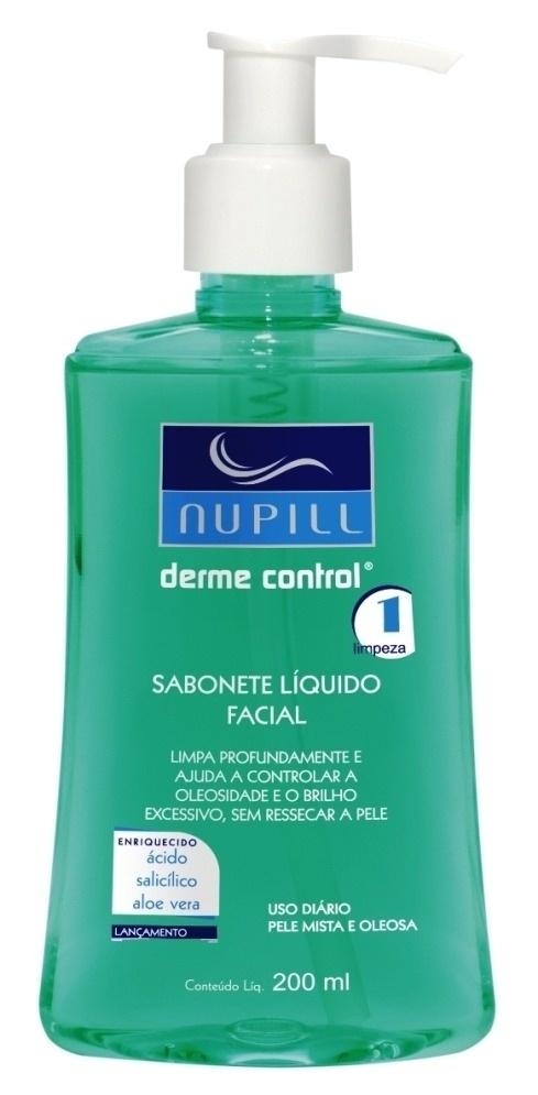 Sabonete Liquido facial Derme Control, R$ 24,90, Nupill, americanas.com.br - Divulgação
