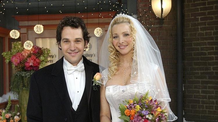 Paul Rudd foi o par romântico de Lisa Kudrow em "Friends" - Reprodução - Reprodução