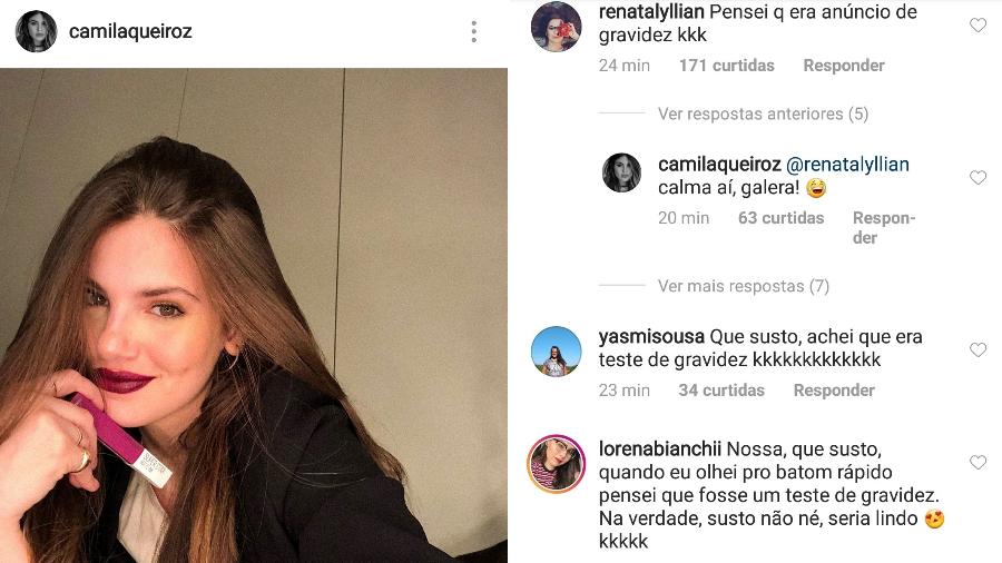 Camila Queiroz confunde seguidores em anúncio no Instagram - Reprodução/Instagram/camilaqueiroz