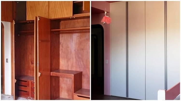 Guarda-roupa - antes e depois - Érika Karpuk - Érika Karpuk