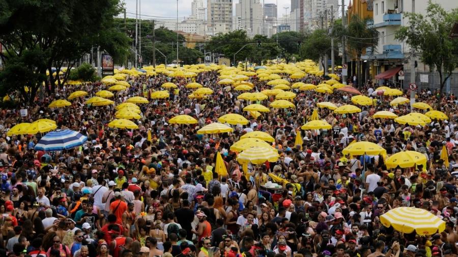 Bloco da Pabllo Vittar arrastou multidão para a avenida Tiradentes, centro de São Paulo - Nelson Antoine/UOL