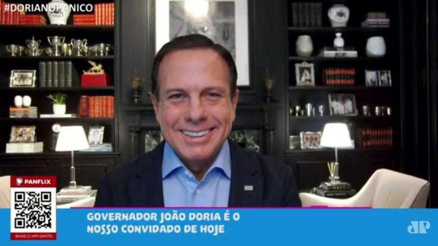 O governador de São Paulo, João Dória (PSDB), participou do "Programa Pânico" de hoje - Reprodução