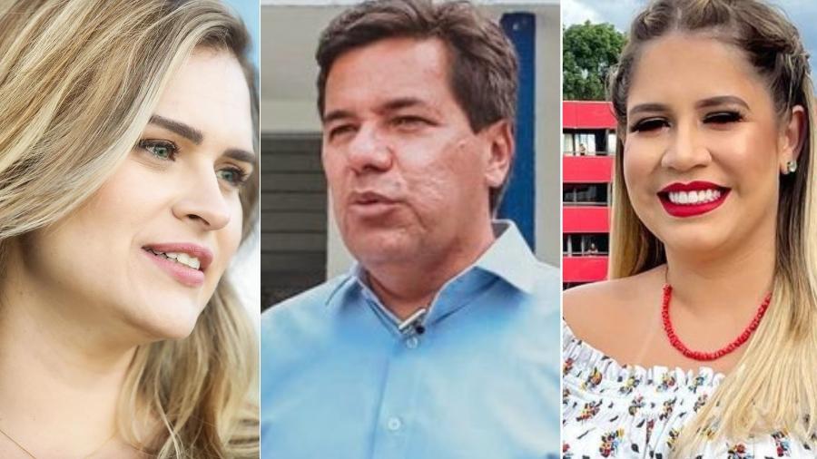 Marília e Mendonça, candidatos à prefeitura de Recife, e Marília Mendonça: qualquer semelhança é mera coincidência - Reprodução/Instagram