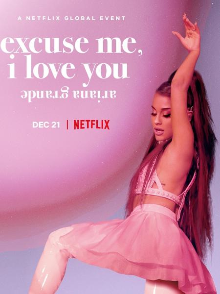 Ariana Grande no pôster de "Excuse Me, I Love You" - Reprodução/Twitter