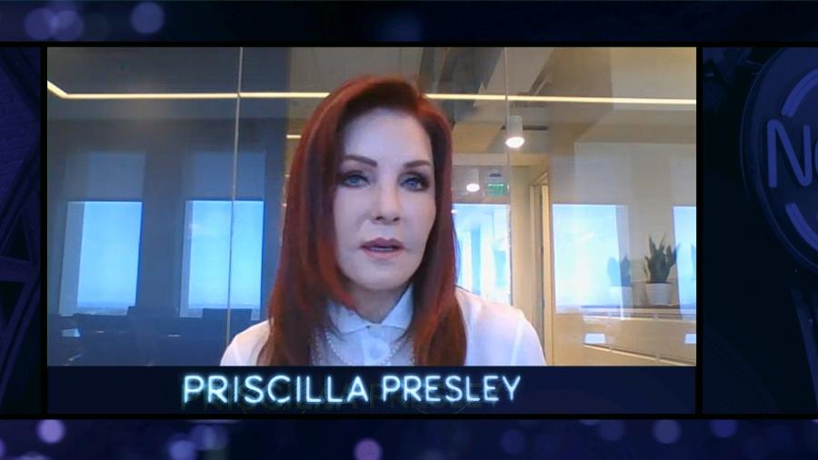 Priscilla Preslley dá entrevista para o "The Noite", do SBT - Divulgação