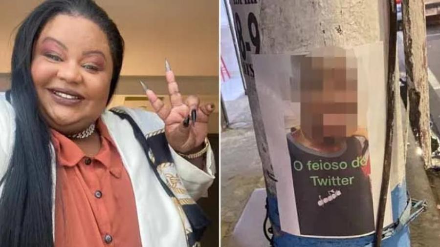 MC Carol denuncia gordofobia e espalha fotos de homem pela cidade do Rio  - Reprodução: Instagram