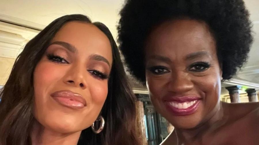 Viola Davis posta foto com Anitta e se declara nas redes sociais - Reprodução/Instagram