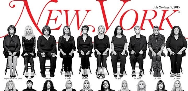 Capa da revista "New York" reúne 35 mulheres que acusam Bill Cosby de abuso 
