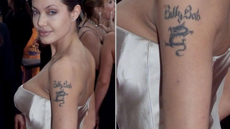 Angelina Jolie e antiga tatuagem para o ex, Billy Bob Thornton - Reuters - Reuters