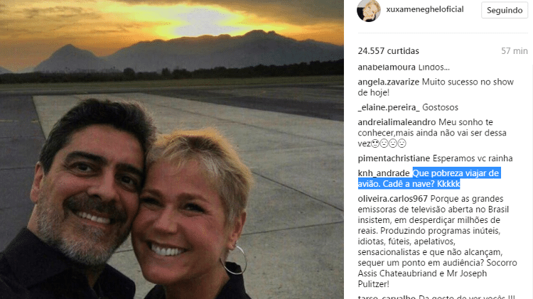 Foto de Xuxa com Junno rende pedido de emprego e pergunta inusitada - Reprodução/Instagram - Reprodução/Instagram