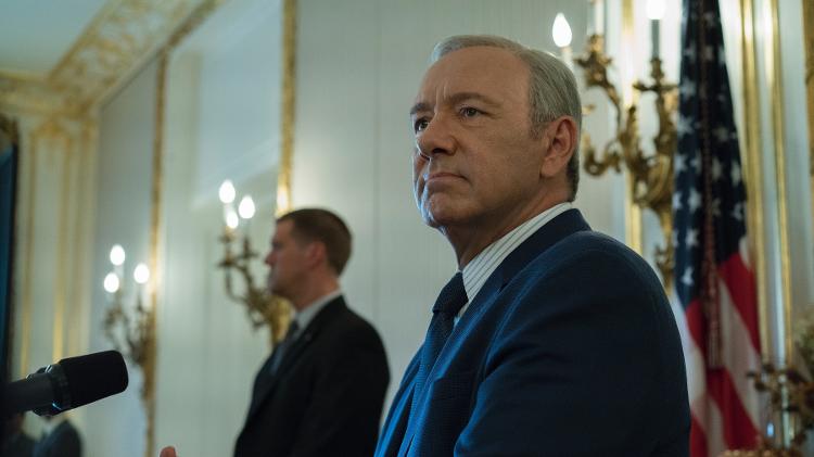 Frank Underwood (Kevin Spacey) não está nem aí para os eleitores em cena da quinta temporada de "House of Cards" - Divulgação/Netflix - Divulgação/Netflix