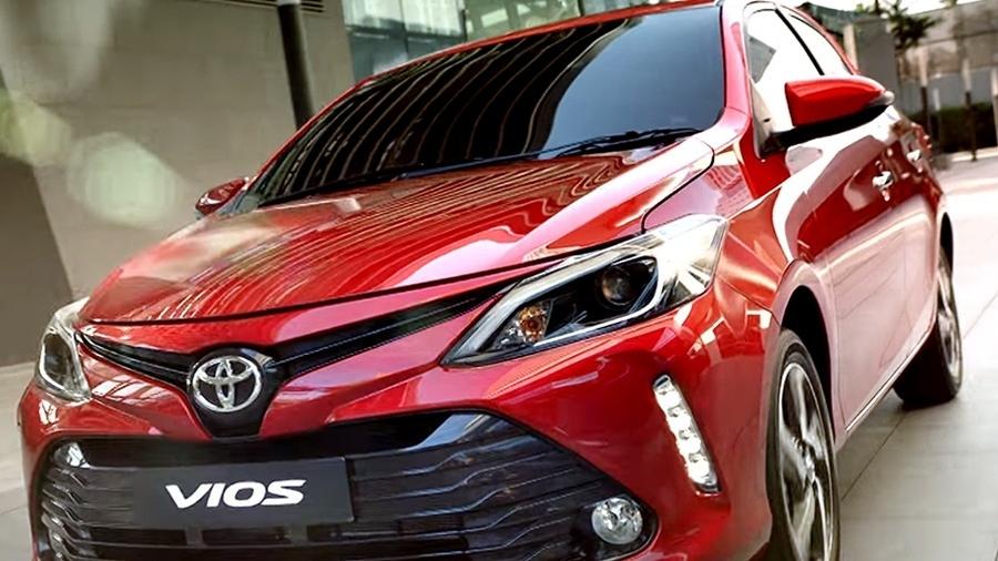 Acima o novo Toyota Vios para o mercado da Tailândia - Divulgação