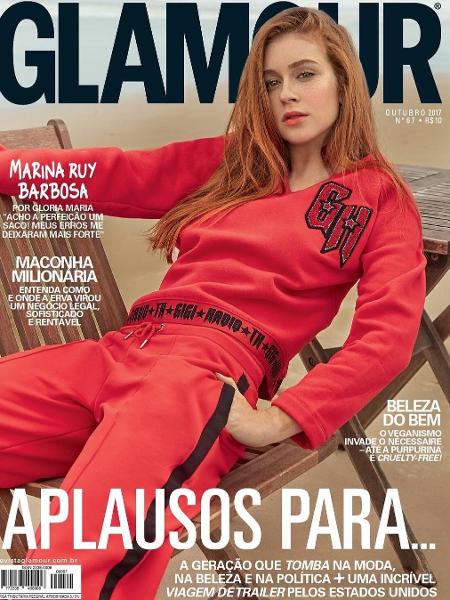Marina Ruy Barbosa na capa da revista "Glamour" de outubro - Reprodução/Instagram