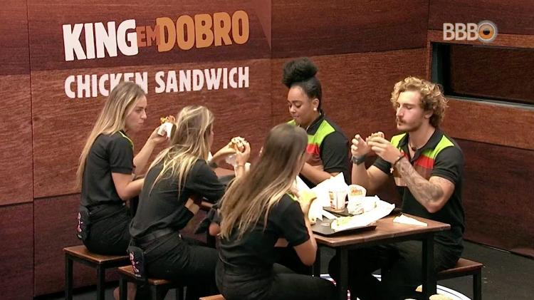 Almoço brother - Reprodução/GloboPlay - Reprodução/GloboPlay