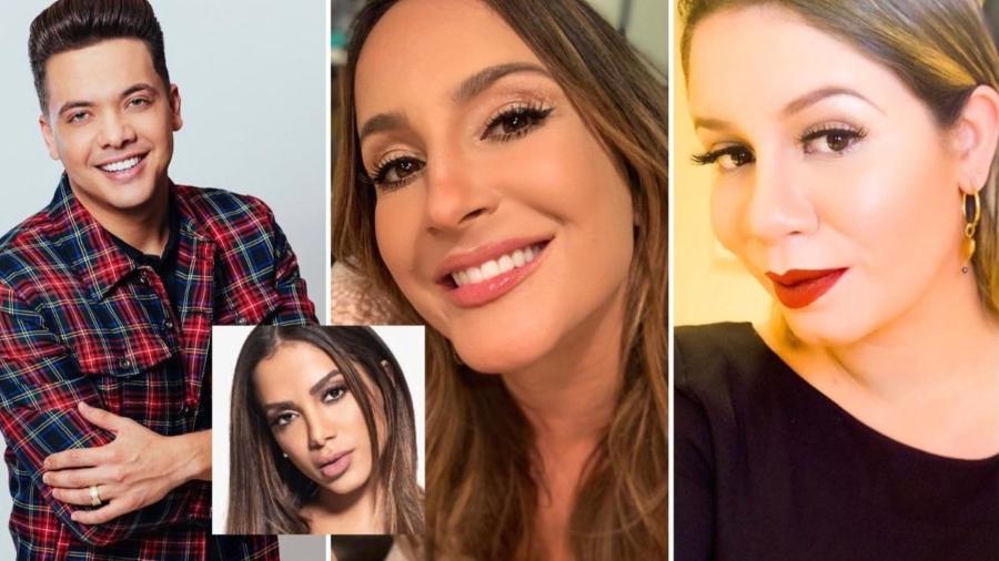 Safadão, Claudia Leitte e Marília Mendonça estão no zap com famosos revelado por Anitta - Reprodução/ Instagram
