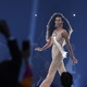 Em casa, a Miss Estados Unidos desfila no Miss Universo - VALERIE MACON / AFP
