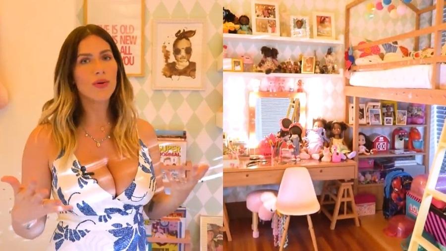 Giovanna Ewbank compartilhou com os fãs os detalhes do quarto da filha Titi - Reprodução/YouTube
