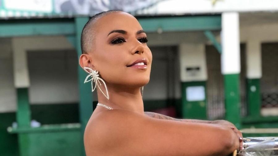 Giovana Angelica, rainha da bateria da Mocidade Independente, raspou o cabelo para o Carnaval 2022 - Reprodução/ Instagram