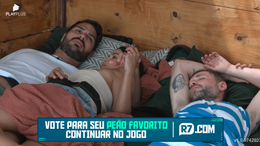 A Fazenda 2022: Shay conversou com Alex e Kerline sobre Tiago - Reprodução/Playplus