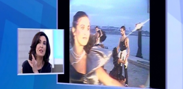 Fátima Bernardes aparece dançando no clipe da música "Pro Dia Nascer Feliz", da banda Barão Vermelho