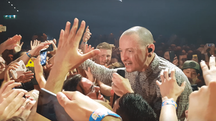 Chester Bennington durante último show com o Linkin Park - Reprodução