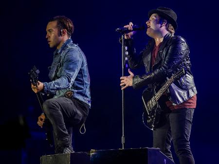 A banda Fall Out Boy se apresenta no Rock In Rio em 2017 - Eduardo Anizelli/Folhapress