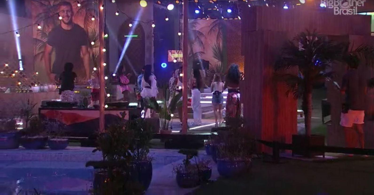 BBB 21: Decoração da festa do Arthur - Reprodução/Globoplay