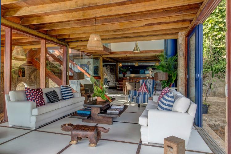 Área interna Loft do Sandi, casa de luxo privativa em Paraty - Sidney Bloch - Sidney Bloch
