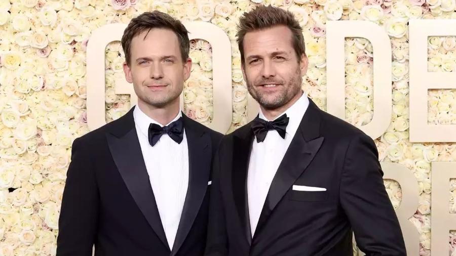 Patrick J. Adams e Gabriel Macht no Globo de Ouro 2024