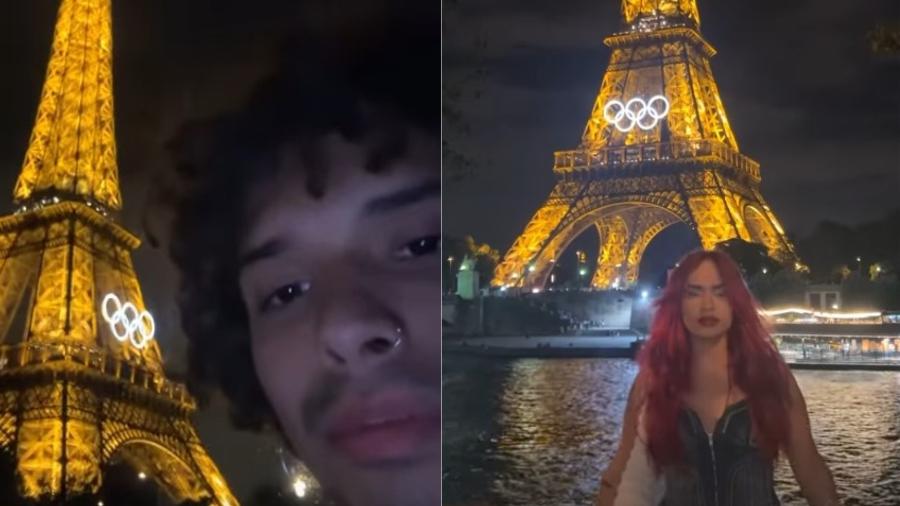 Vitão e Lou Garcia postam fotos na mesma hora em Paris