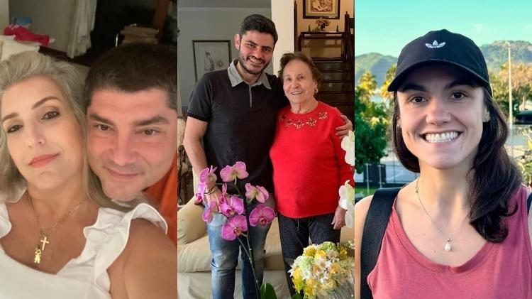 Alexandre, André e Amanda Liberato são filhos de Amandio e sobrinhos herdeiros de Gugu