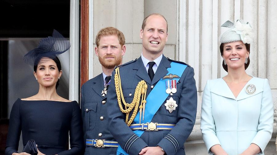 Diferente da rainha Elizabeth, William e Kate Middleton não conhecerão a filha de Harry e Meghan Markle - Getty Images