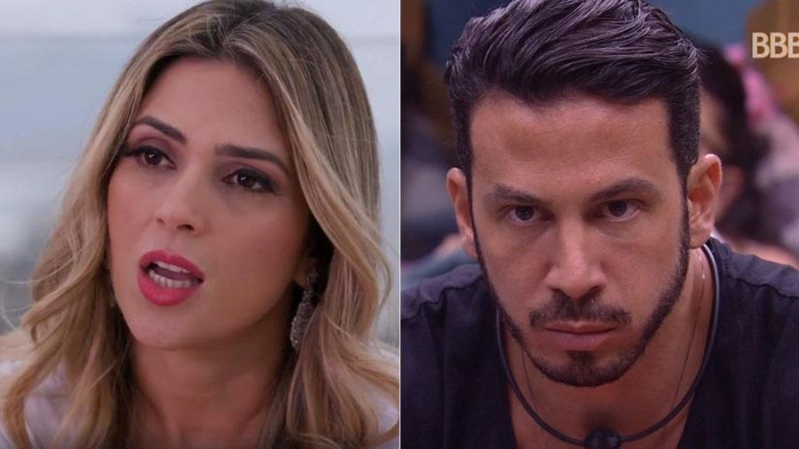 Nadja não gostou da participação do médico Gustavo no "BBB19" - Reprodução/Record e TV Globo