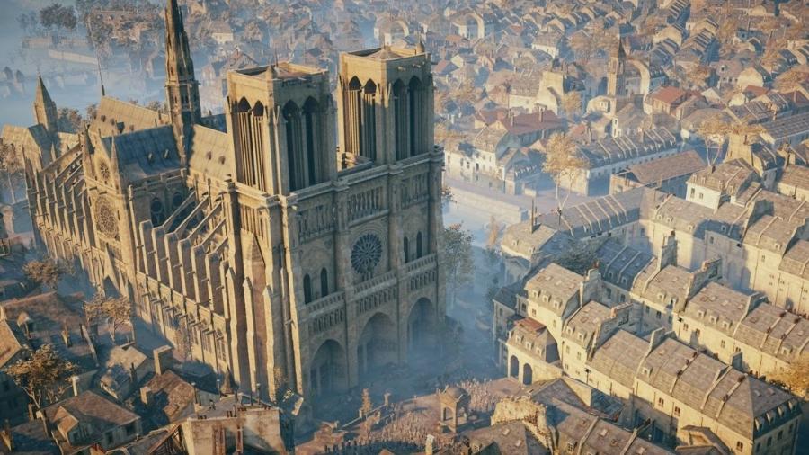 A catedral de Notre-Dame no jogo "Assassin"s Creed Unity" - Reprodução