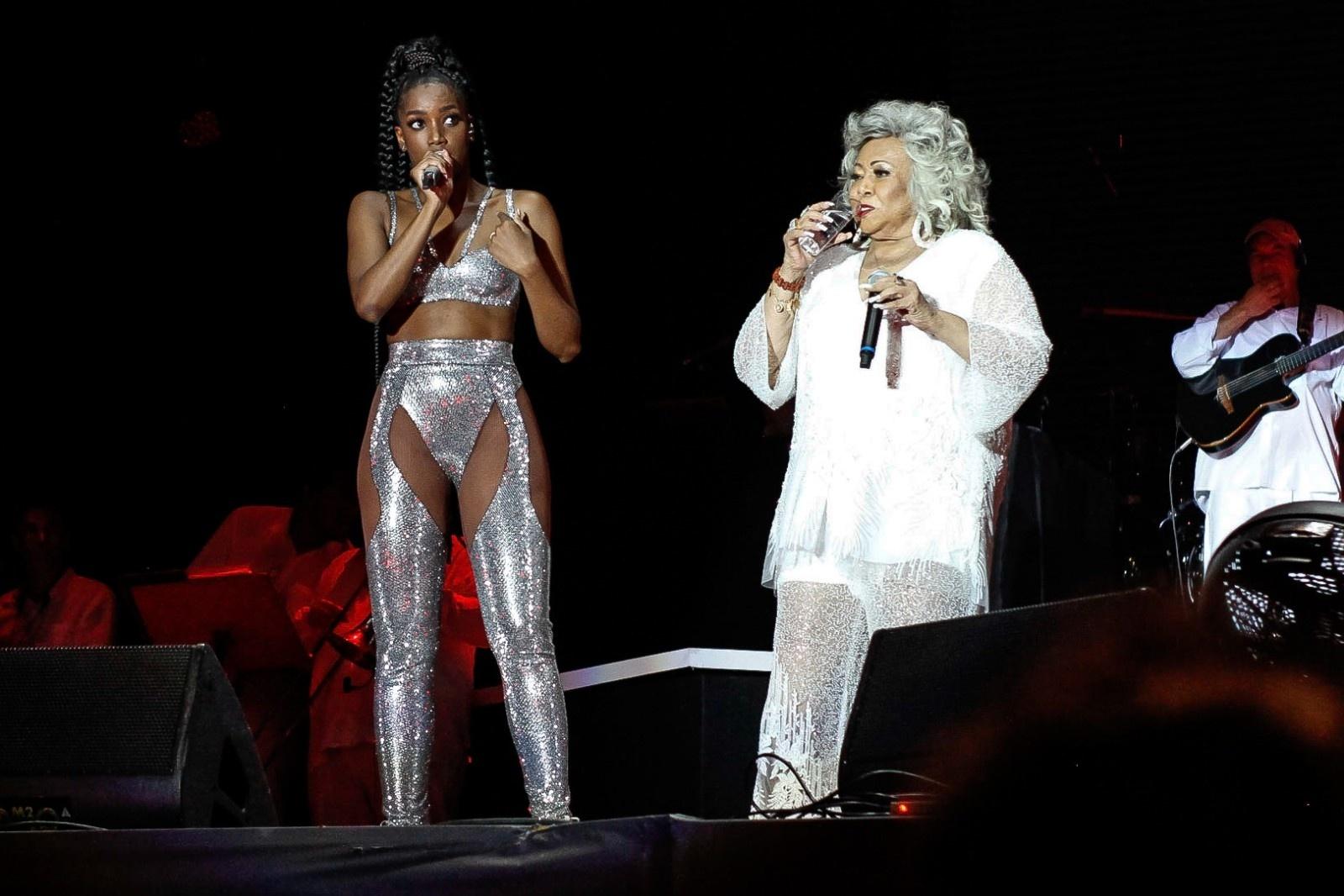 Iza e Alcione no Palco Sunset - MANU SCARPA/BRAZILNEWS