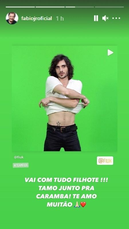 Fábio Jr. se declara a Fiuk nas redes sociais - Reprodução/Instagram - Reprodução/Instagram