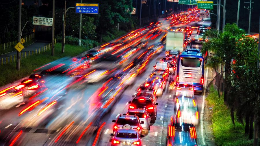 Trânsito na Marginal Pinheiros, em São Paulo - Getty Images/iStockphoto