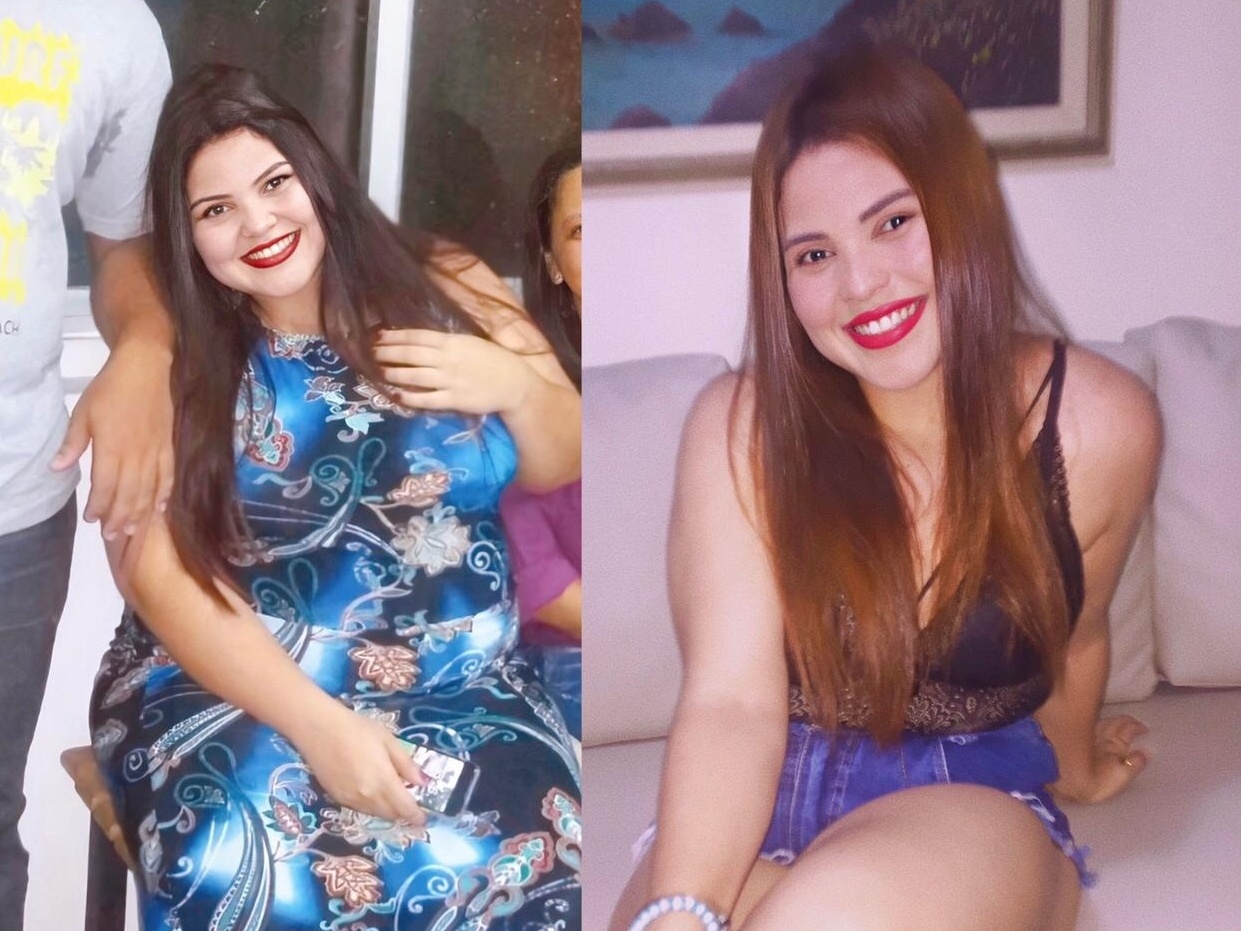 Ela se desafiou a treinar todos os dias com o irmão e perdeu 45 kg