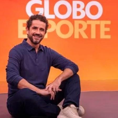 Felipe Andreoli no programa Globo Esporte. - Reprodução/Globo