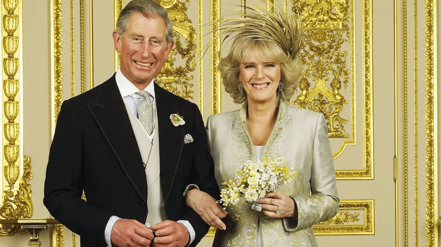 Charles e Camilla se casaram em uma cerimônia civil em 2005
