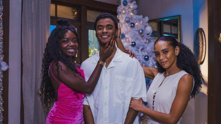 Clara Moneke, Isacque Lopes e Taís Araujo em "Ritmo de Natal