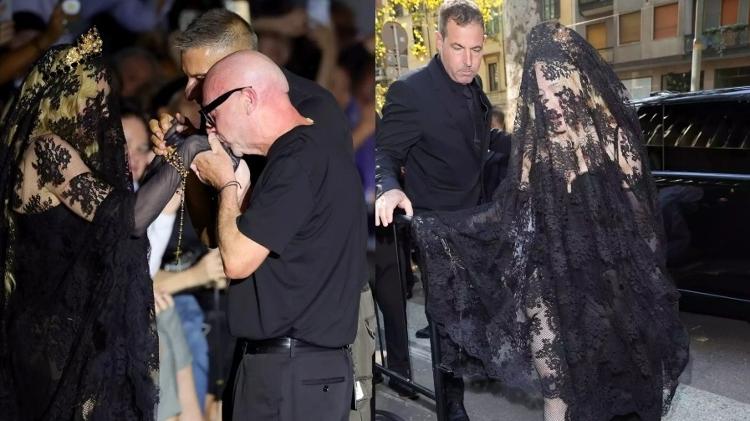 Madonna, Domenico Dolce e Stefano Gabbana na Semana de Moda de Milão