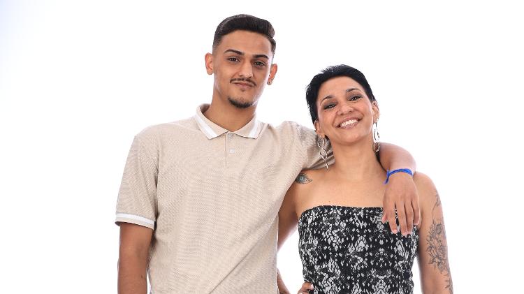 Minha mãe com seu pai: Rafael (filho) e Nara (mãe)